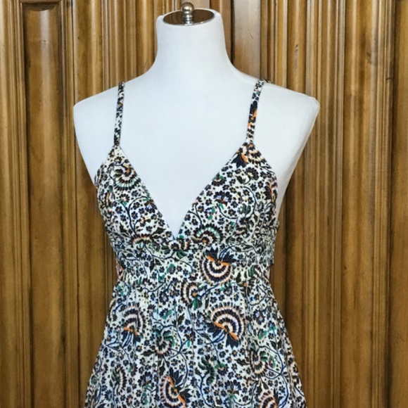 A.L.C. Rhodes Smocked Open Back Floral Maxi Dress - Picture 10 of 14